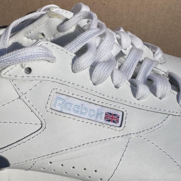 Aerobic Reebok Classic Shoes Womens 9 White Gum Low Leather Sneakers 420FZ2034‎ - Picture 7 of 12